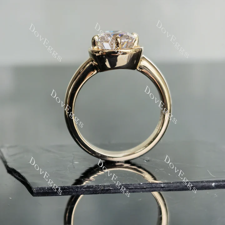 Doveggs solitaire engagement ring only semi-mount only(Exclusively to DovEggs Stones)