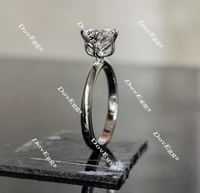 Doveggs solitaire art deco engagement ring semi-mount only(Exclusively to DovEggs Stones)