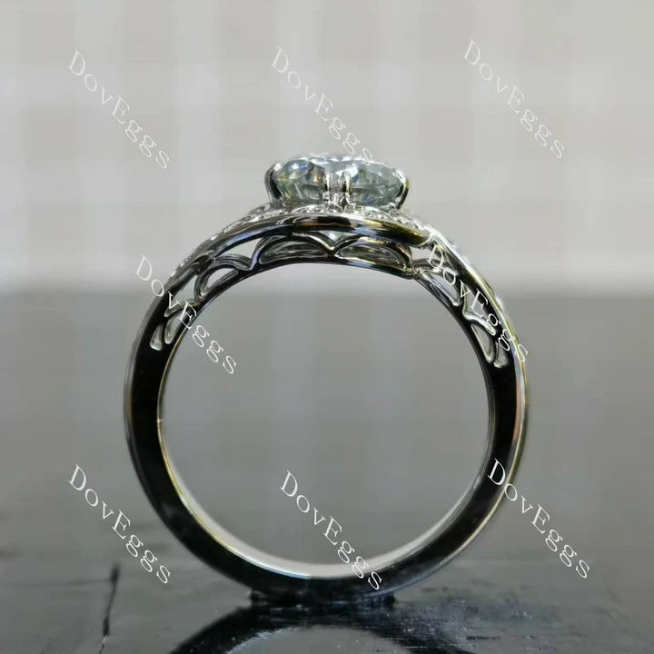 Ryleigh Gene vintage engagement ring semi-mount only(Exclusively to DovEggs Stones)