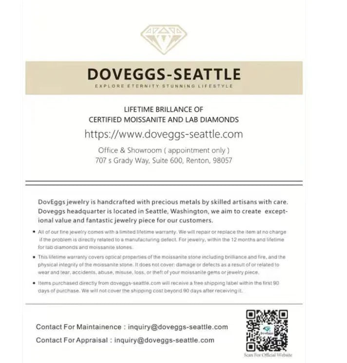 Doveggs three stone bezel engagement ring semi-mount only(Exclusively to DovEggs Stones)