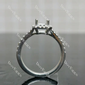 Doveggs split shank pave engagement ring only semi-mount only(Exclusively to DovEggs Stones)