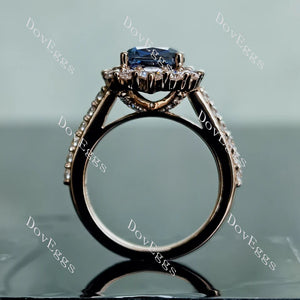 DovEggs halo engagement ring only semi-mount only(Exclusively to DovEggs Stones)