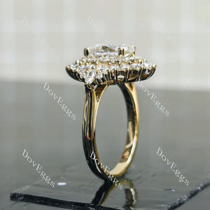 The Jessica halo vintage engagement ring semi-mount only(Exclusively to DovEggs Stones)