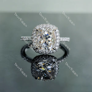 DovEggs halo full eternity pave engagement ring semi-mount only(Exclusively to DovEggs Stones)