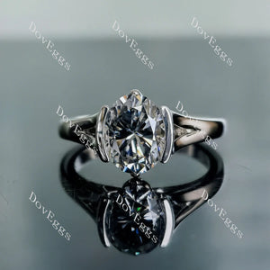 Doveggs solitaire engagement ring semi-mount only(Exclusively to DovEggs Stones)