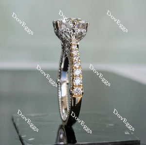 Doveggs vintage pave engagement ring only semi-mount only(Exclusively to DovEggs Stones)