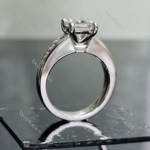 Doveggs channel set engagement ring only semi-mount only(Exclusively to DovEggs Stones)