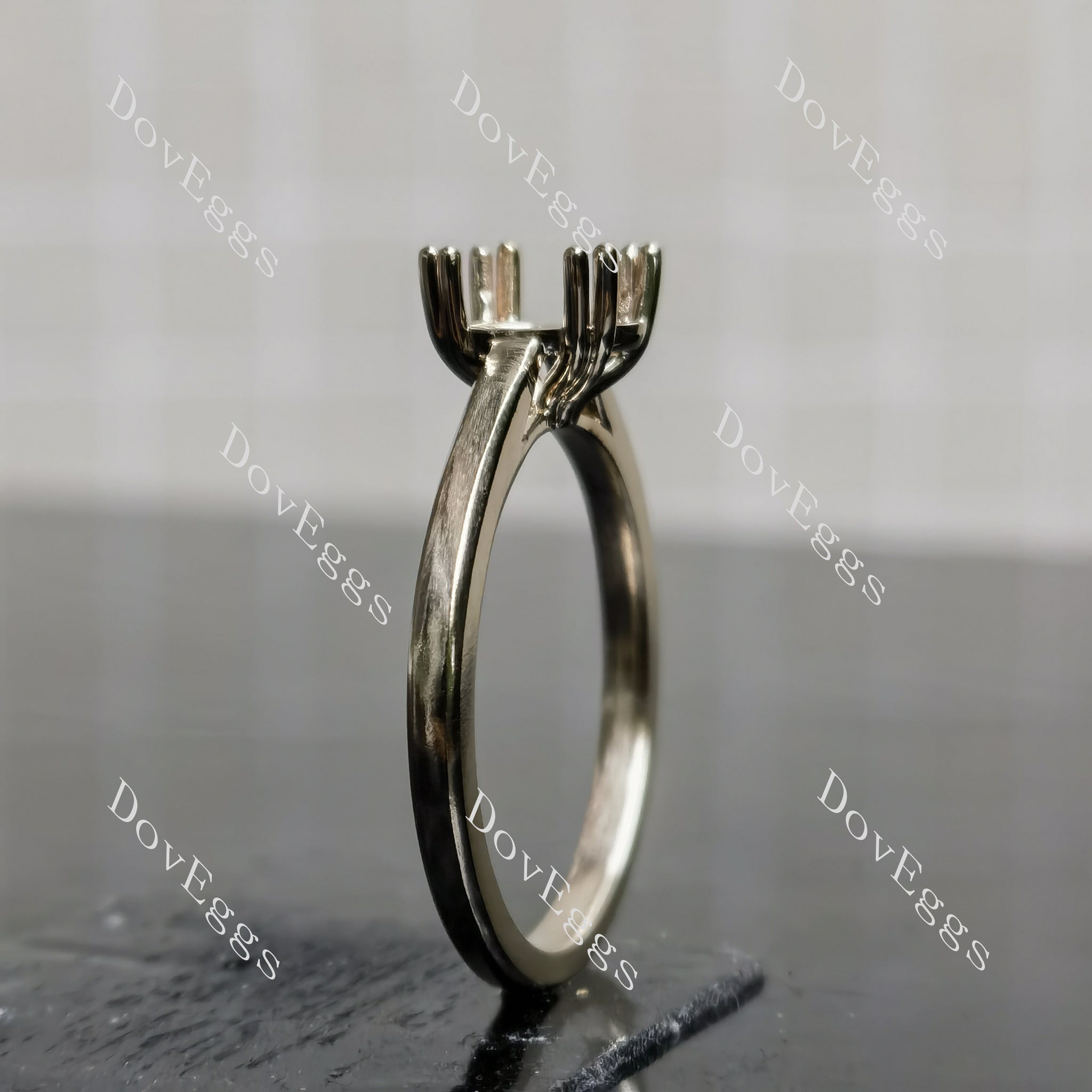 Doveggs solitaire engagement ring semi-mount only(Exclusively to DovEggs Stones)