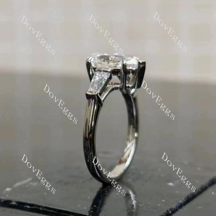 The Maddox three stones engagement ring semi-mount only(Exclusively to DovEggs Stones)