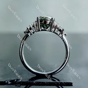 Doveggs floral engagement ring only semi-mount only(Exclusively to DovEggs Stones)