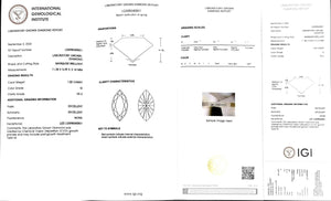 Doveggs 1.00ct Marquise G color VS2 Clarity Excellent cut lab diamond stone(certified)
