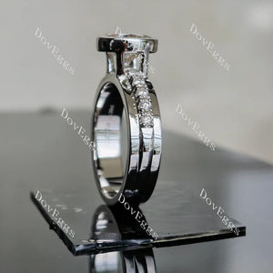 DovEggs bezel engagement ring semi-mount only(Exclusively to DovEggs Stones)