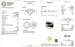 Doveggs 1.81ct Round F color VVS2 Clarity Excellent cut lab diamond stone(certified)