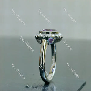 The SANDS Oval halo engagement ring semi-mount only(Exclusively to DovEggs Stones)