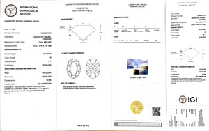 Doveggs 1.87ct Oval G Color SI1 Clarity Excellent cut lab diamond stone(certified)