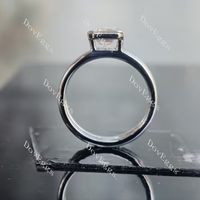 Doveggs split shank bezel engagement ring semi-mount only(Exclusively to DovEggs Stones)