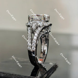 The Janet art deco engagement ring only semi-mount only(Exclusively to DovEggs Stones)