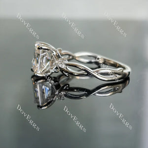 DoveEggs art deco engagement ring semi-mount only(Exclusively to DovEggs Stones)