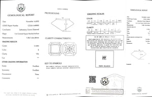 Doveggs 2.13ct radiant E color VS1 Clarity Excellent cut lab diamond stone(certified)