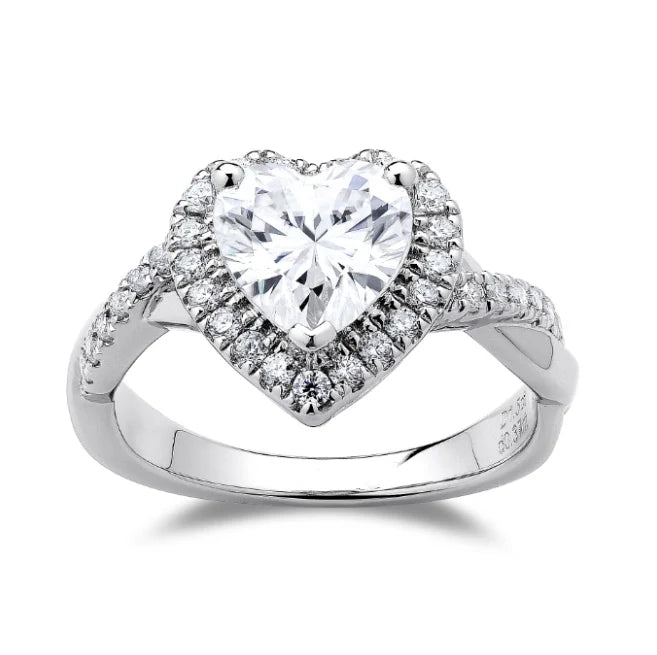 DovEggs halo engagement ring only semi-mount only(Exclusively to DovEggs Stones)