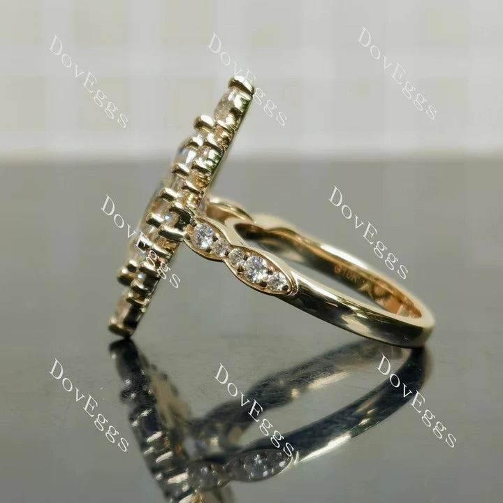 IAIAK halo engagement ring only semi-mount only(Exclusively to DovEggs Stones)