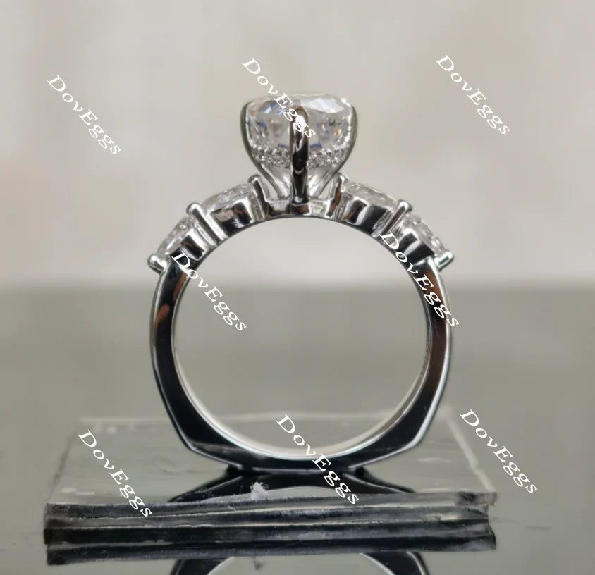 DovEggs hidden halo engagement ring semi-mount only(Exclusively to DovEggs Stones)