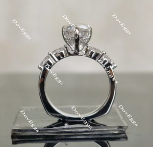 DovEggs hidden halo engagement ring semi-mount only(Exclusively to DovEggs Stones)