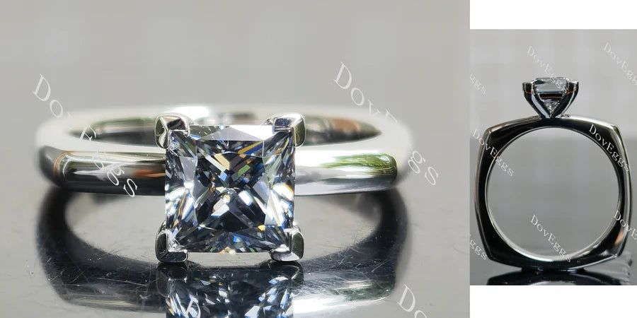 DovEggs solitaire engagement ring semi-mount only(Exclusively to DovEggs Stones)