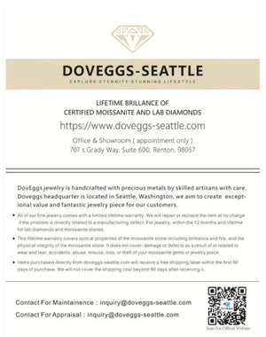 DovEggs eternity pave engagement ring semi-mount only(Exclusively to DovEggs Stones)