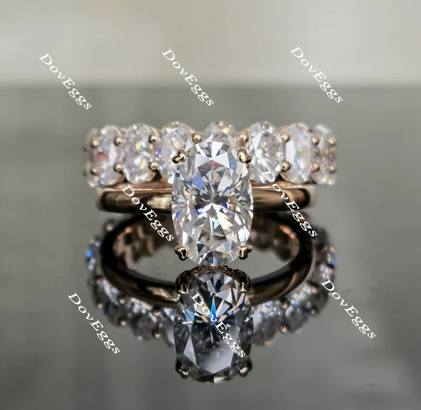 Doveggs pave engagement ring semi-mount only(Exclusively to DovEggs Stones)