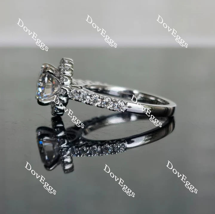 DovEggs halo engagement ring semi-mount only(Exclusively to DovEggs Stones)