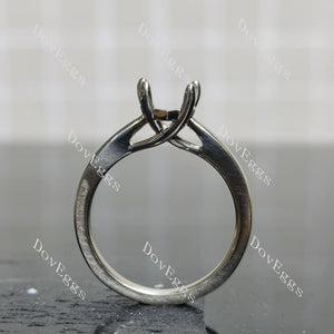 Doveggs solitaire engagement ring semi-mount only(Exclusively to DovEggs Stones)