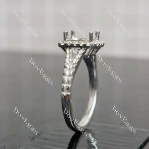 Doveggs split shank pave engagement ring only semi-mount only(Exclusively to DovEggs Stones)