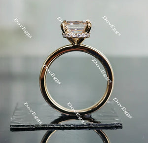 Doveggs hidden halo engagement ring semi-mount only(Exclusively to DovEggs Stones)