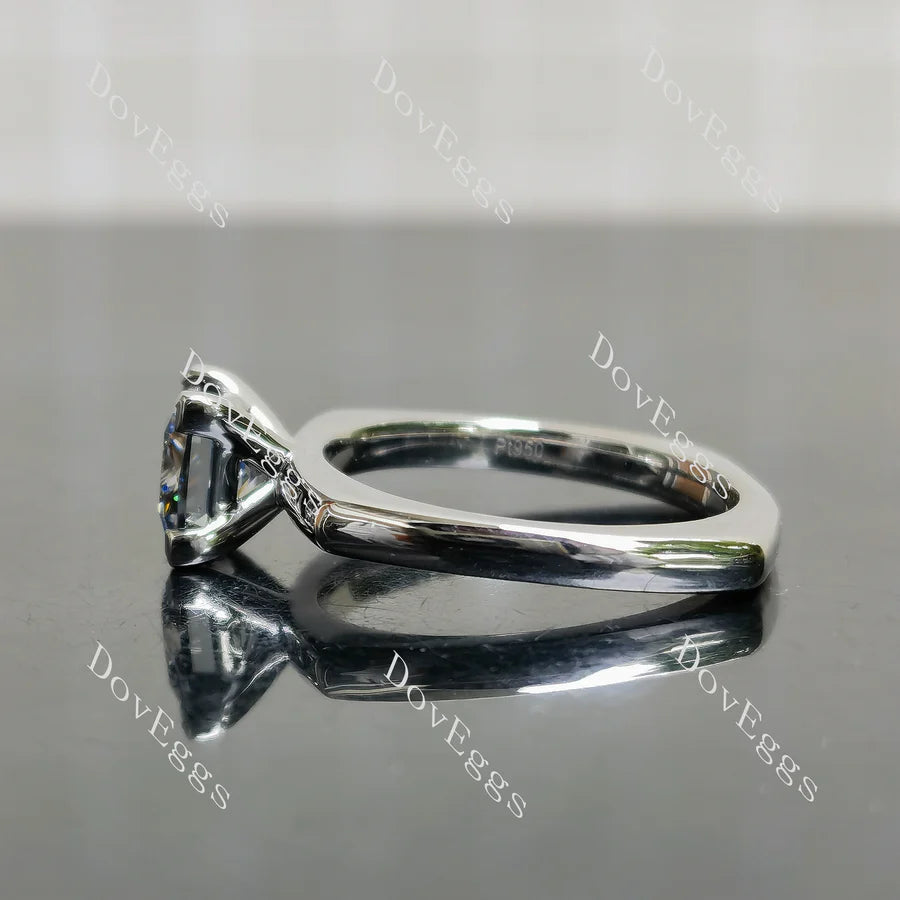 DovEggs solitaire engagement ring semi-mount only(Exclusively to DovEggs Stones)