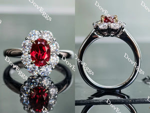 DovEggs halo engagement ring semi-mount only(Exclusively to DovEggs Stones)