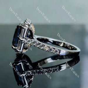 Doveggs halo pave engagement ring semi-mount only(Exclusively to DovEggs Stones)