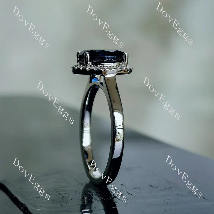 DoveEggs halo setting pave engagement ring semi-mount only(Exclusively to DovEggs Stones)