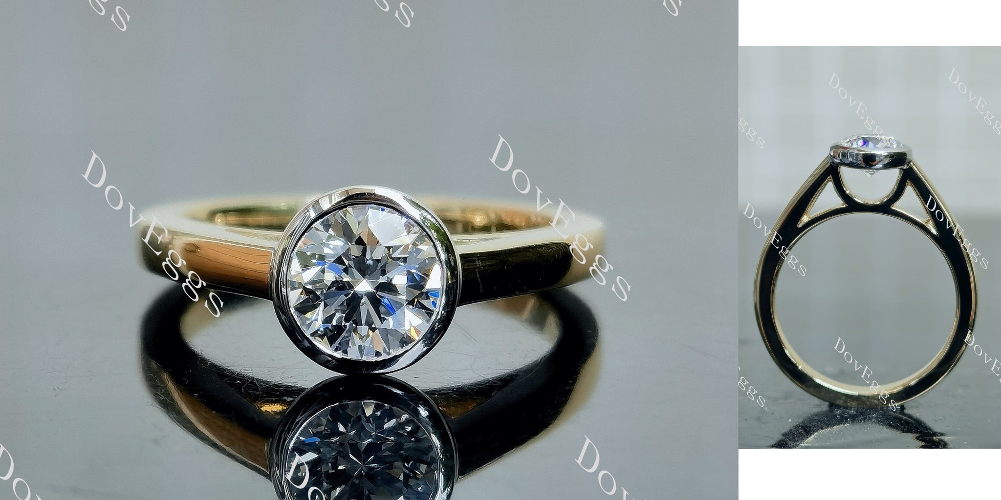 Round Bezel Lab Grown Diamond