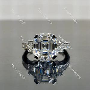 DovEggs pave side stones engagement ring only semi-mount only(Exclusively to DovEggs Stones)