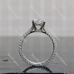 Doveggs pave engagement ring semi-mount only(Exclusively to DovEggs Stones)