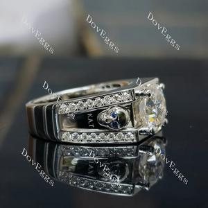 Debbie's Man pave engagement ring semi-mount only(Exclusively to DovEggs Stones)