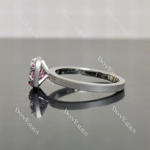 Doveggs bezel engagement ring semi-mount only(Exclusively to DovEggs Stones)