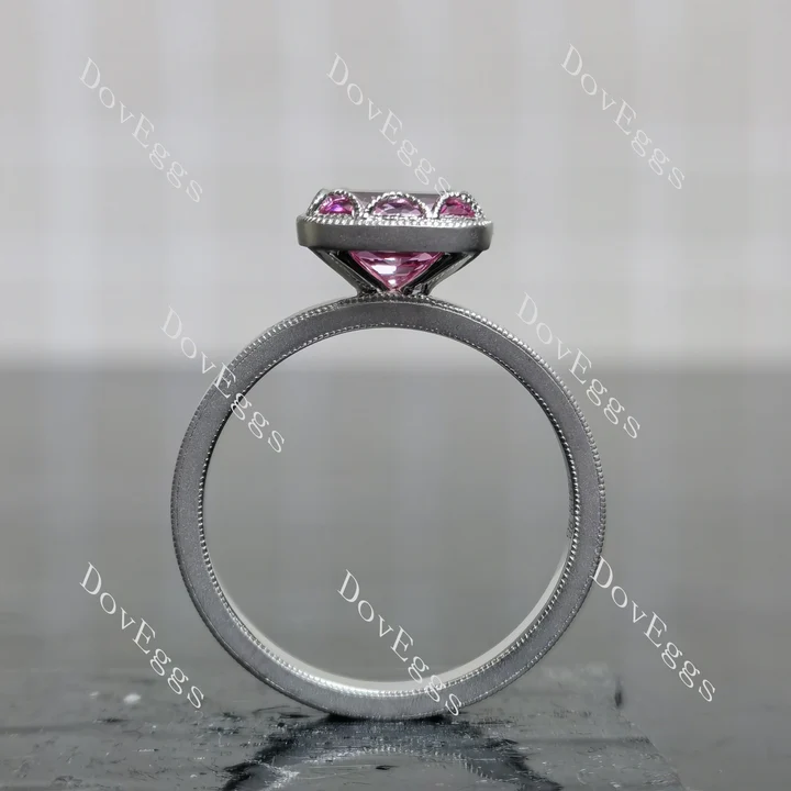 Doveggs bezel engagement ring semi-mount only(Exclusively to DovEggs Stones)