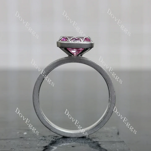 Doveggs bezel engagement ring semi-mount only(Exclusively to DovEggs Stones)