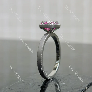 Doveggs bezel engagement ring semi-mount only(Exclusively to DovEggs Stones)