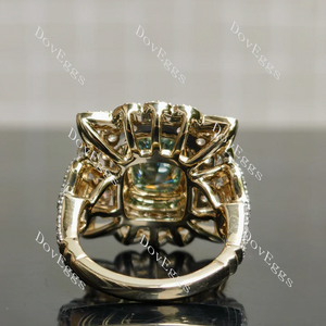 Doveggs halo vintage art deco engagement ring semi-mount only(Exclusively to DovEggs Stones)