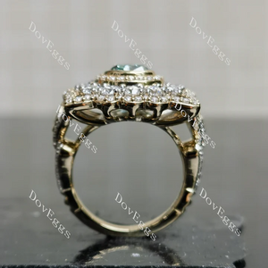 Doveggs halo vintage art deco engagement ring semi-mount only(Exclusively to DovEggs Stones)