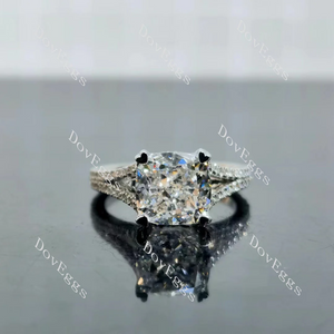 Doveggs pave split shanks engagement ring semi-mount only(Exclusively to DovEggs Stones)