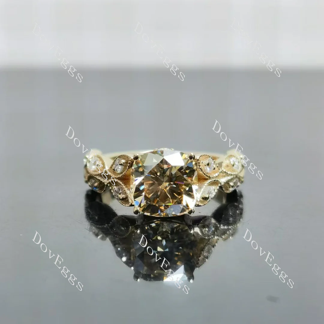 Doveggs vintage engagement ring semi-mount only(Exclusively to DovEggs Stones)